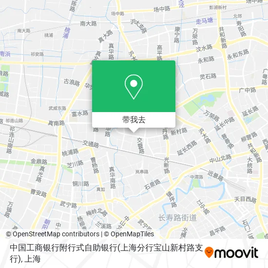 中国工商银行附行式自助银行(上海分行宝山新村路支行)地图