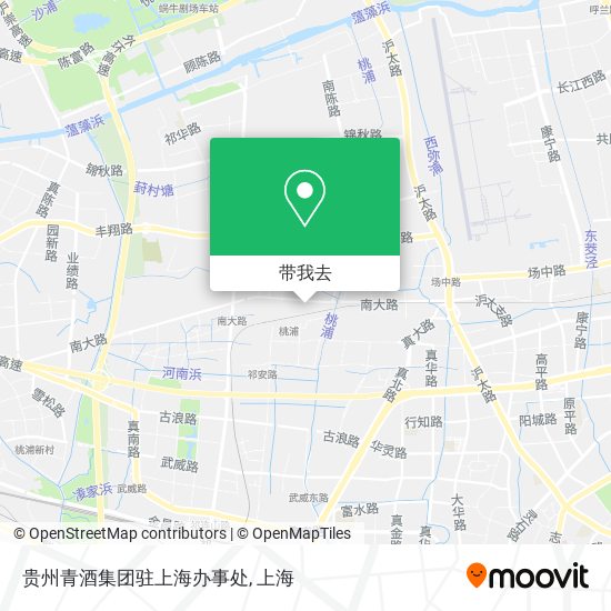 贵州青酒集团驻上海办事处地图