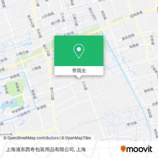 上海浦东西奇包装用品有限公司地图