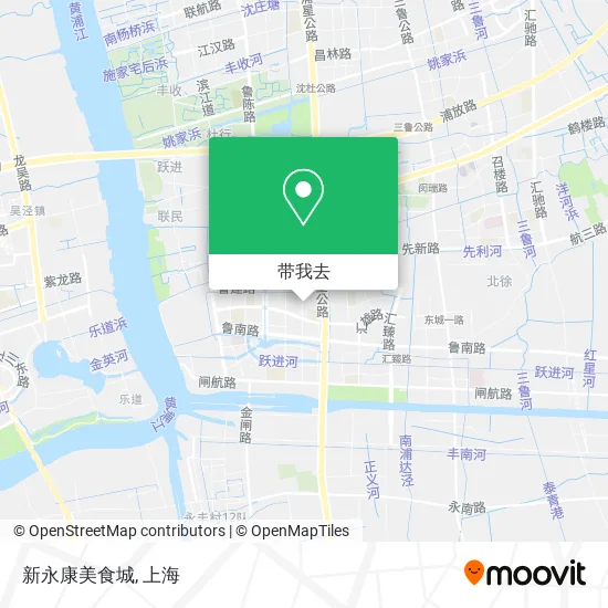 新永康美食城地图
