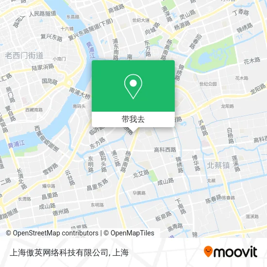 上海傲英网络科技有限公司地图