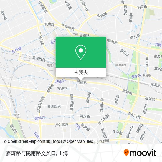 嘉涛路与陇南路交叉口地图