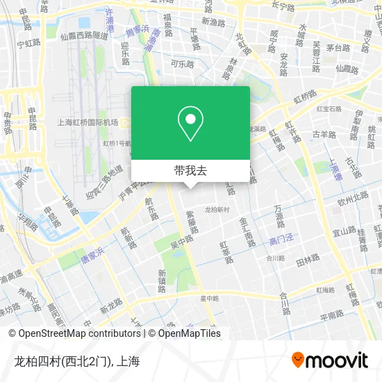 龙柏四村(西北2门)地图