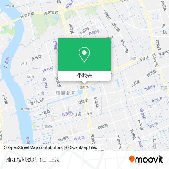 浦江镇地铁站-1口地图