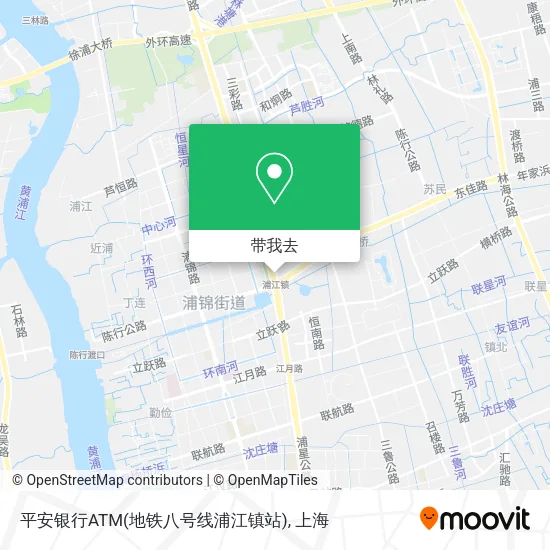 平安银行ATM(地铁八号线浦江镇站)地图