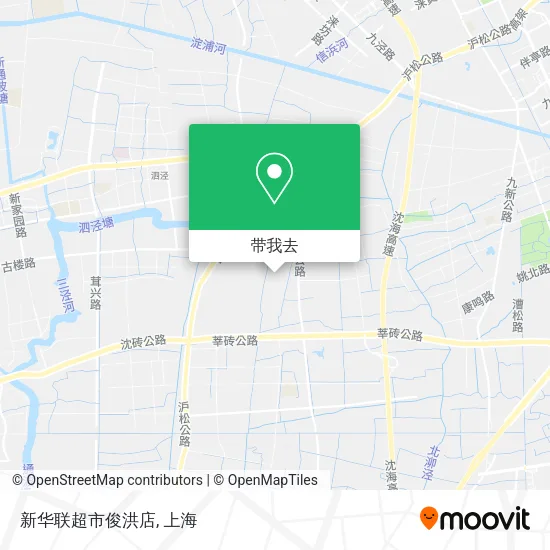 新华联超市俊洪店地图