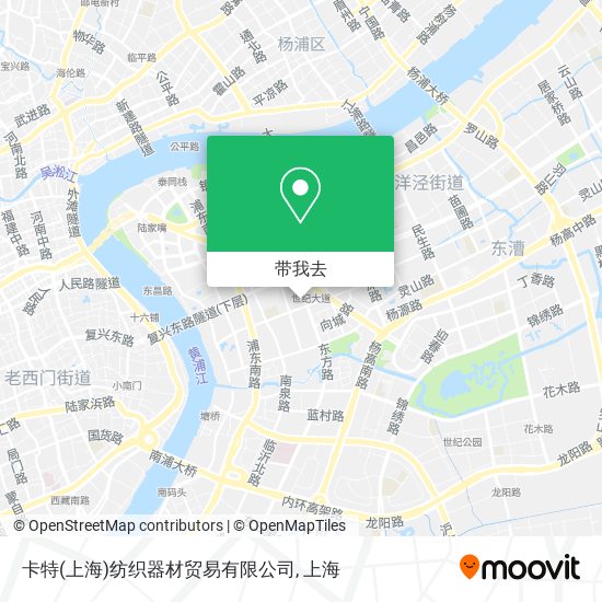 卡特(上海)纺织器材贸易有限公司地图