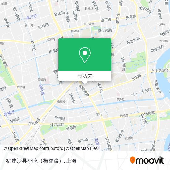福建沙县小吃（梅陇路）地图