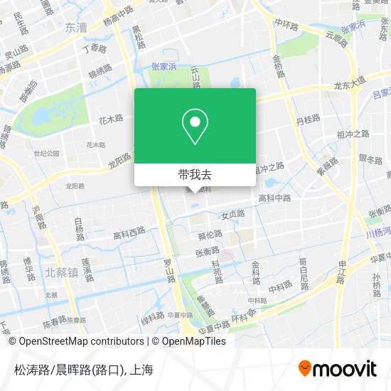松涛路/晨晖路(路口)地图