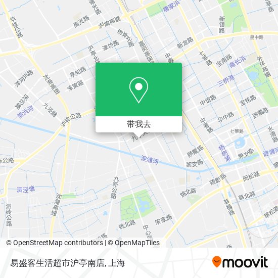 易盛客生活超市沪亭南店地图