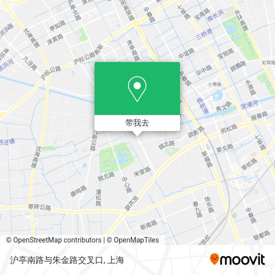 沪亭南路与朱金路交叉口地图