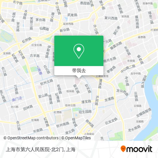 上海市第六人民医院-北2门地图