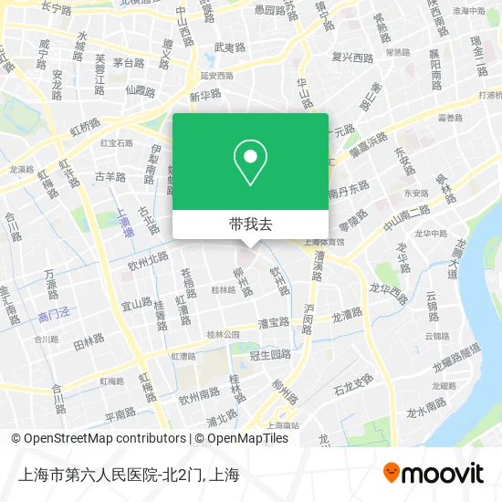 上海市第六人民医院-北2门地图