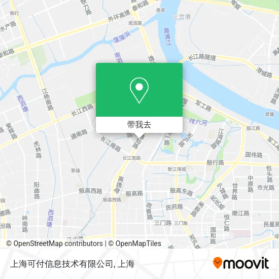 上海可付信息技术有限公司地图