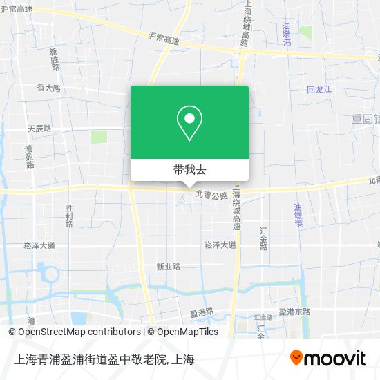 上海青浦盈浦街道盈中敬老院地图
