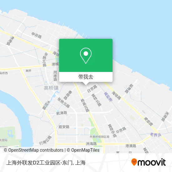 上海外联发D2工业园区-东门地图