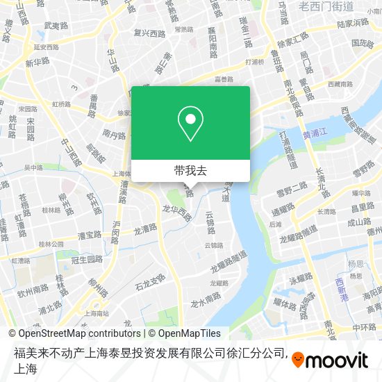福美来不动产上海泰昱投资发展有限公司徐汇分公司地图