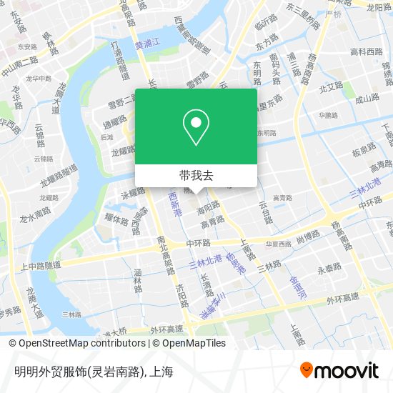 明明外贸服饰(灵岩南路)地图