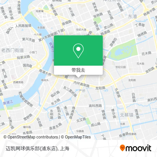 迈凯网球俱乐部(浦东店)地图