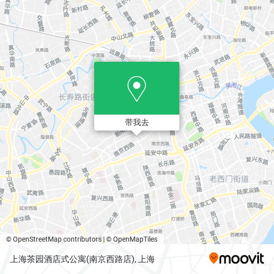 上海茶园酒店式公寓(南京西路店)地图