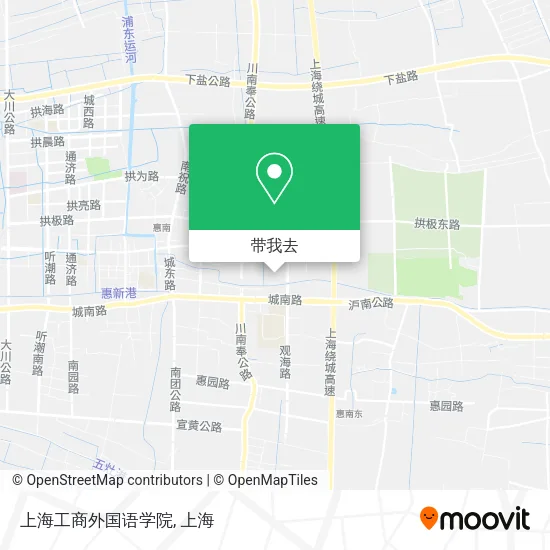 上海工商外国语学院地图