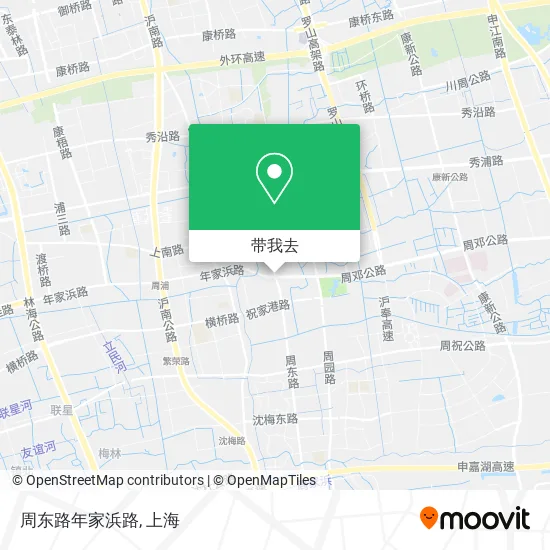 周东路年家浜路地图
