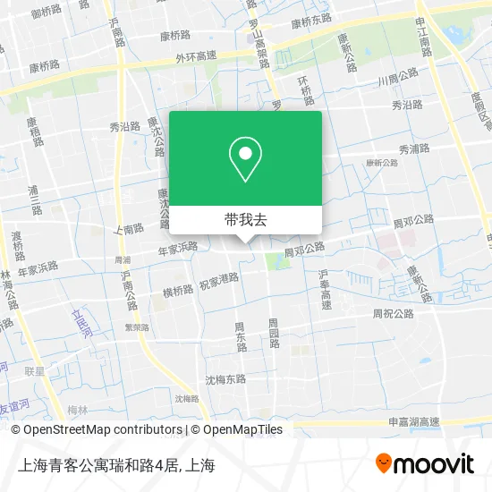 上海青客公寓瑞和路4居地图