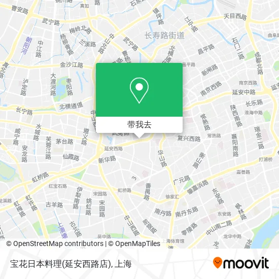 宝花日本料理(延安西路店)地图