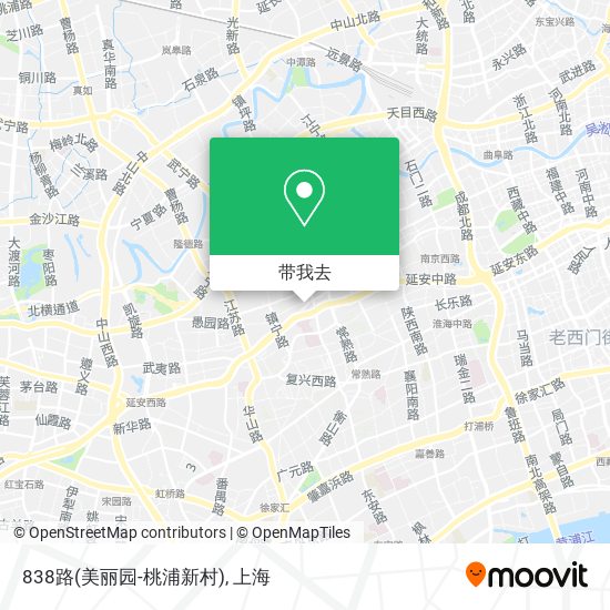 838路(美丽园-桃浦新村)地图