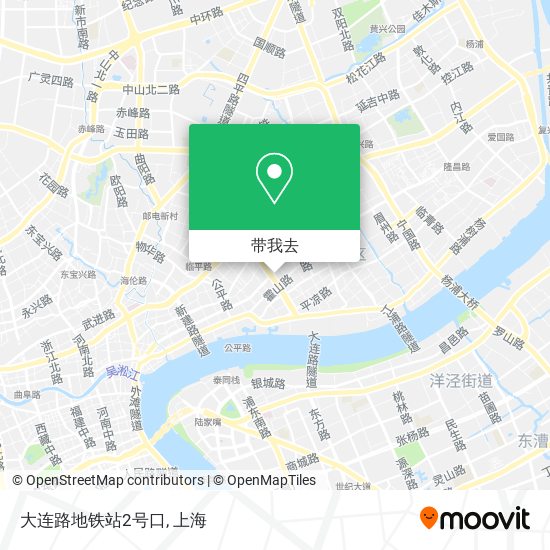 大连路地铁站2号口地图