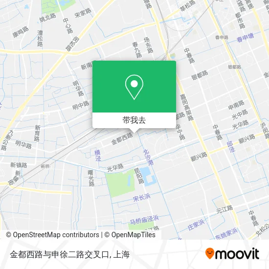 金都西路与申徐二路交叉口地图