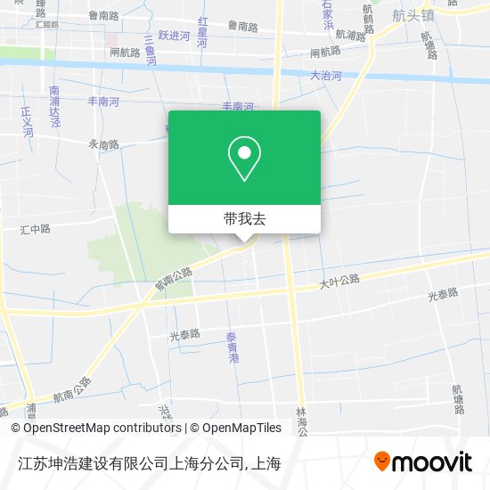 江苏坤浩建设有限公司上海分公司地图