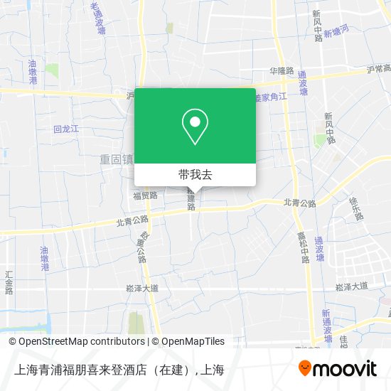 上海青浦福朋喜来登酒店（在建）地图