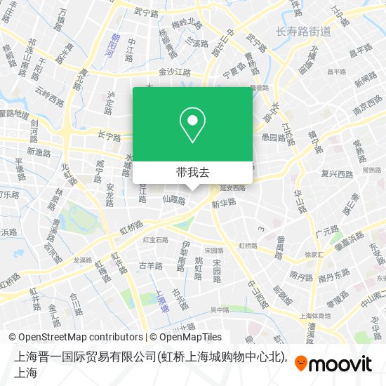 上海晋一国际贸易有限公司(虹桥上海城购物中心北)地图