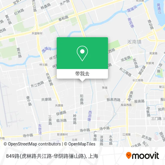 849路(虎林路共江路-华阴路骊山路)地图