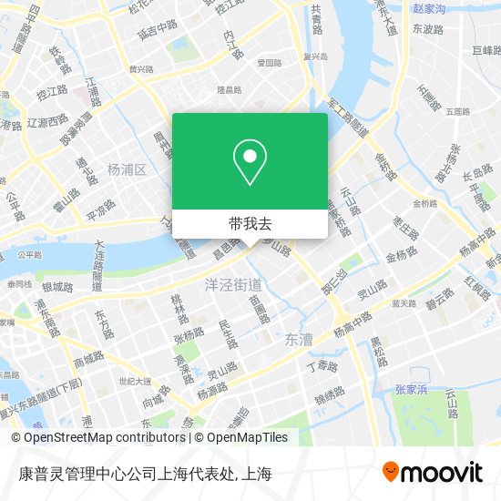 康普灵管理中心公司上海代表处地图