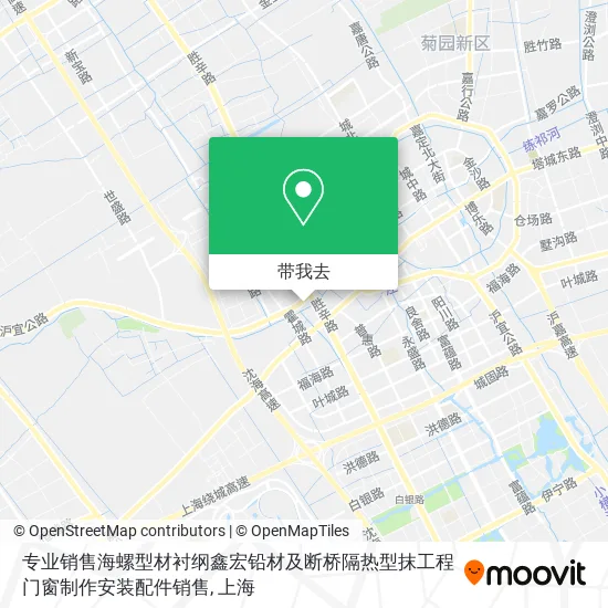 专业销售海螺型材衬纲鑫宏铅材及断桥隔热型抹工程门窗制作安装配件销售地图