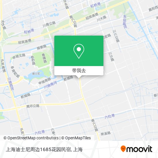 上海迪士尼周边1685花园民宿地图