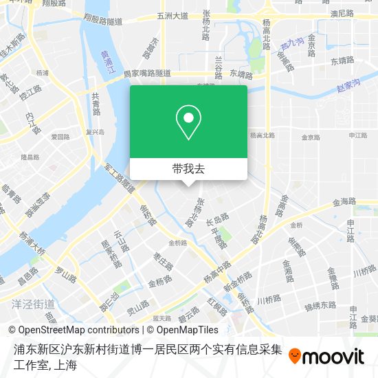 浦东新区沪东新村街道博一居民区两个实有信息采集工作室地图