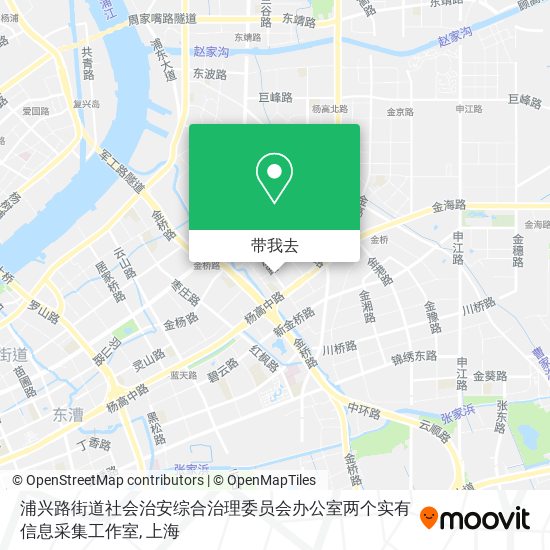 浦兴路街道社会治安综合治理委员会办公室两个实有信息采集工作室地图