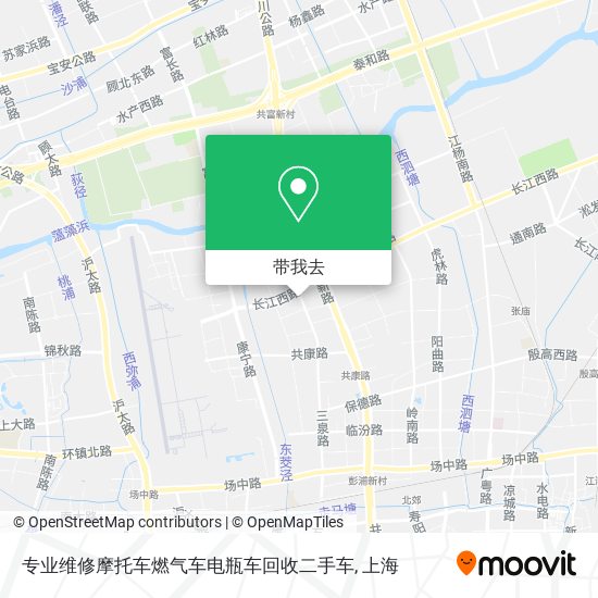 专业维修摩托车燃气车电瓶车回收二手车地图