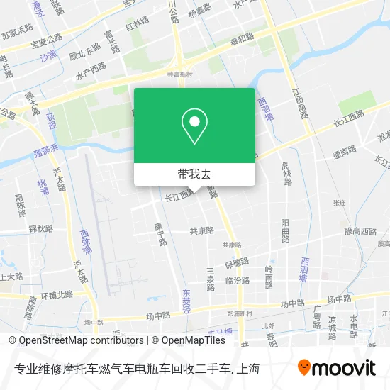 专业维修摩托车燃气车电瓶车回收二手车地图