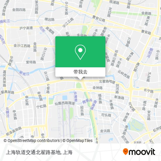 上海轨道交通北翟路基地地图