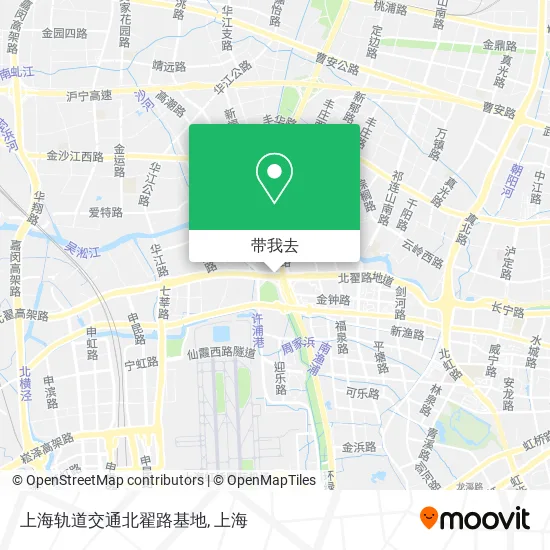 上海轨道交通北翟路基地地图