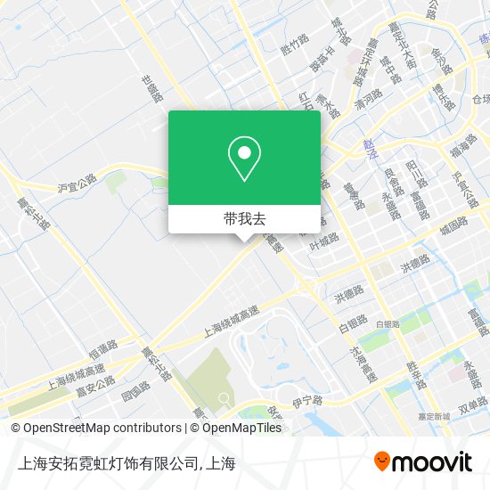 上海安拓霓虹灯饰有限公司地图