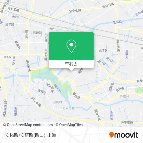 安拓路/安研路(路口)地图