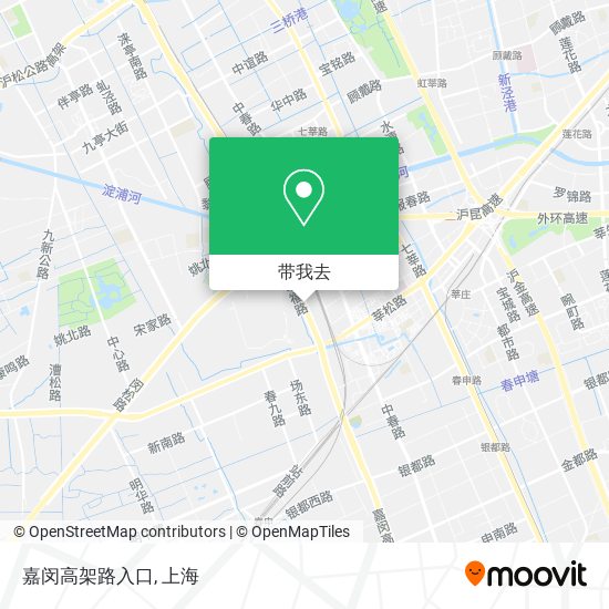 嘉闵高架路入口地图