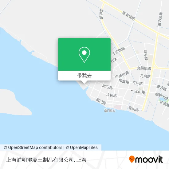 上海浦明混凝土制品有限公司地图