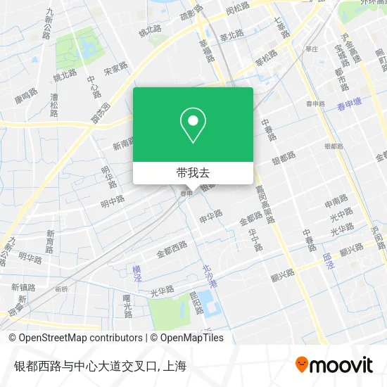 银都西路与中心大道交叉口地图