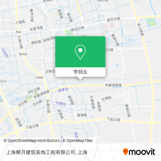 上海卿月建筑装饰工程有限公司地图